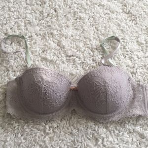 Light purple Lace Balconette Underwire Bra sz 34B